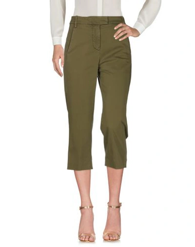 Dondup Cropped Pants In Green