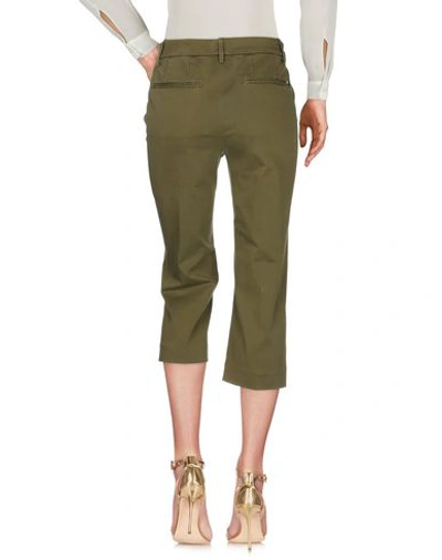 Dondup Cropped Pants In Green