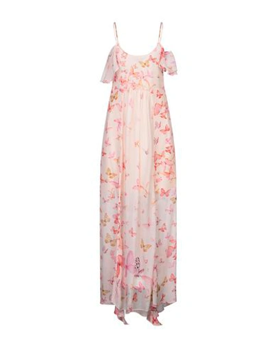 Shop Twinset Woman Maxi Dress Pink Size 10 Viscose