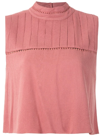 Shop Olympiah Hagia Cropped Top In Pink
