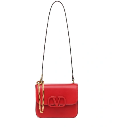 Shop Valentino Vsling Small Leather Shoulder Bag In Red