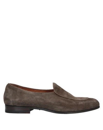 Shop Ortigni Loafers In Khaki