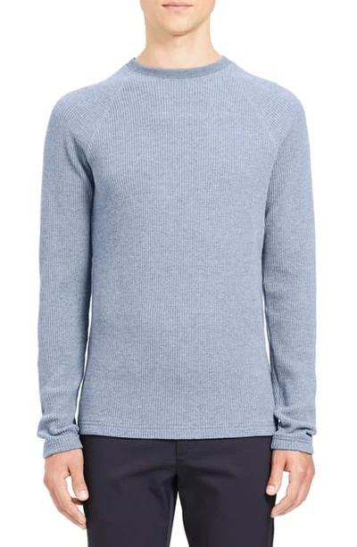 Shop Theory River Thermal Stitch Long Sleeve T-shirt In Frost