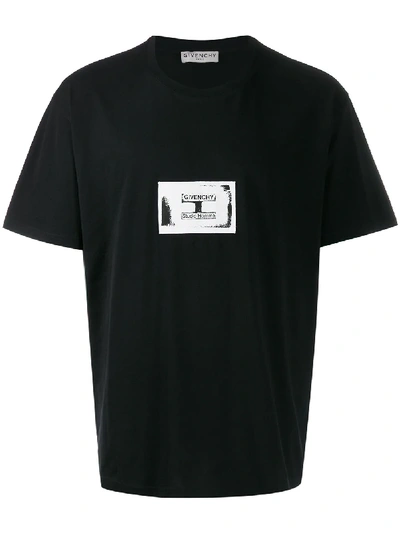 Shop Givenchy Logo Patch T-shirt In Black