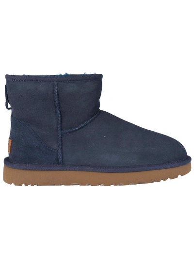 Ugg Classic Mini Ii Suede Ankle Boots In Blue | ModeSens