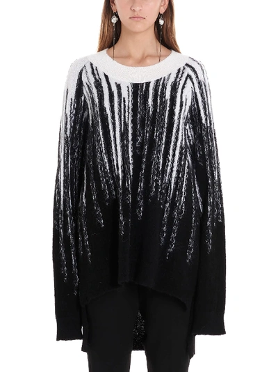 Shop Ann Demeulemeester Sweater In Black & White
