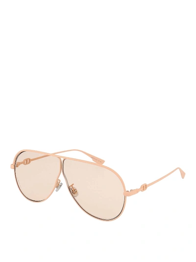 Shop Dior Camp Light Pink Aviator Sunglasses