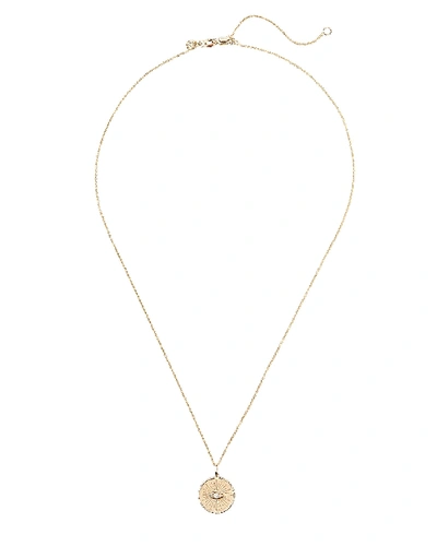Shop Sydney Evan Love Token Charm Necklace In Gold