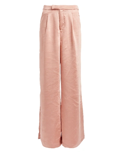 Shop Atoir Take The Lead Satin Trousers In Pink