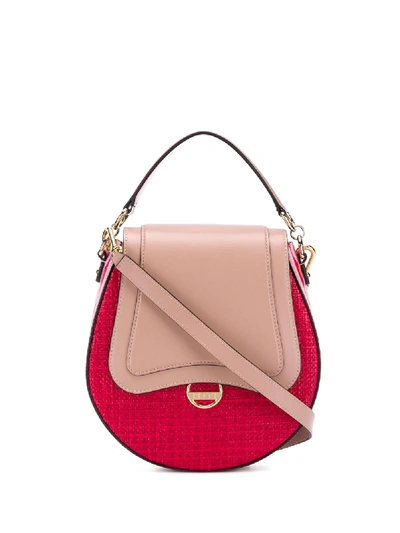 Shop Emilio Pucci Textured Cross-body Bag In Red
