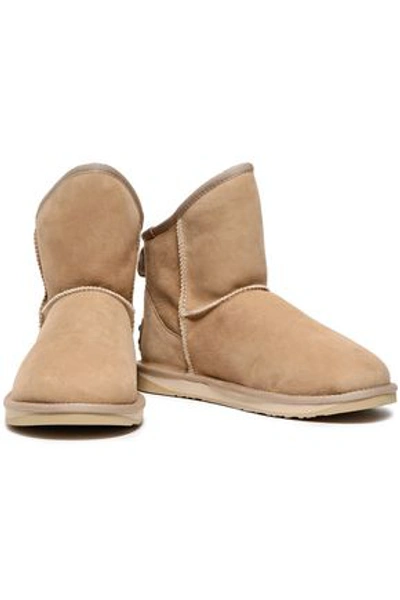Shop Australia Luxe Collective Cosy Shearling Ankle Boots In Beige
