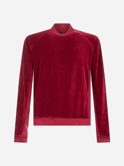 Shop Haider Ackermann Velvet Sweatshirt