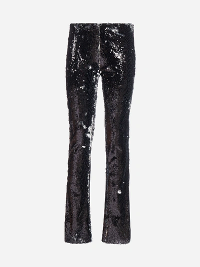 Shop Marques' Almeida Sequinned Bootcut Trousers