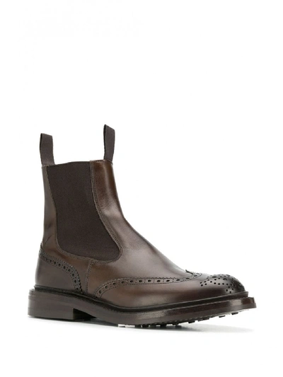 Shop Tricker's Leather Ankle Boots In Brown