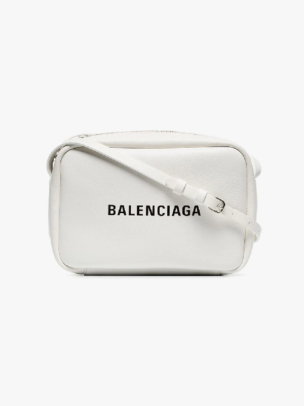 balenciaga white camera bag