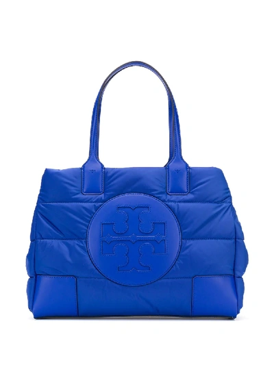 Shop Tory Burch Padded Tote Bag In Blue