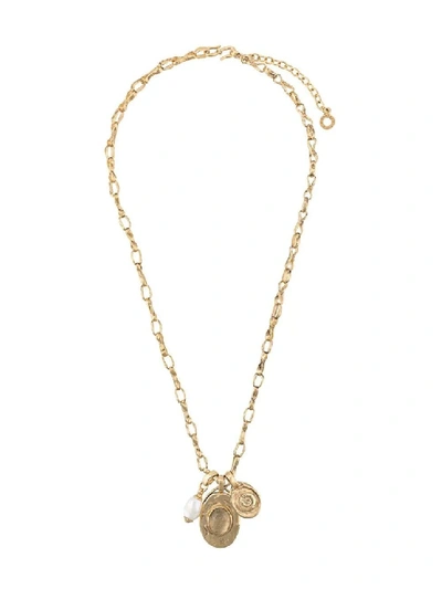 Shop Goossens Double Medal Talisman Necklace In Not Applicable