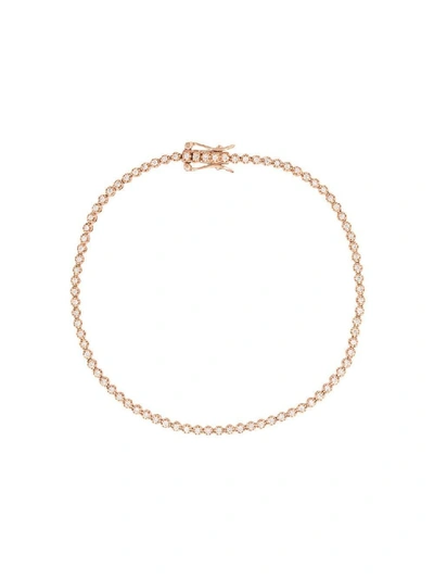Shop Eva Fehren 18kt Rose Gold Diamond Tennis Bracelet In Not Applicable