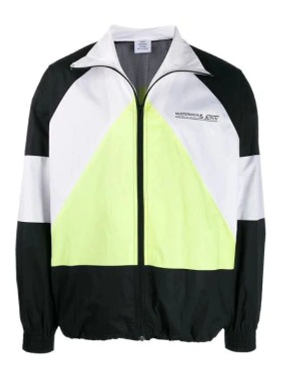 Shop Vetements Musterman Multicolor Track Jacket In Black