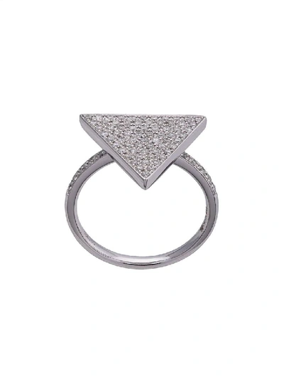 Shop Anita Ko 18kt Triangle Diamond Ring In Not Applicable