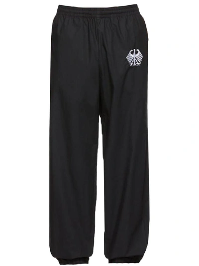 Shop Vetements Flag Tracksuit Pants In Black