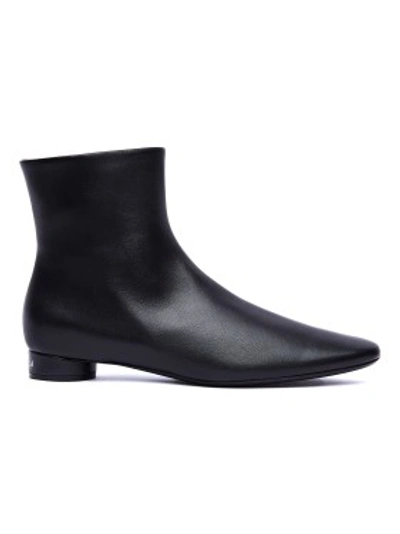 Shop Balenciaga Black Leather Oval 20mm Boots