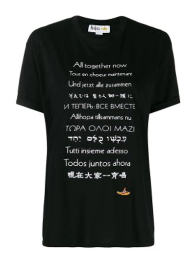 Shop Stella Mccartney All Together Now Print Black T-shirt