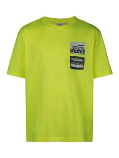 Shop Calvin Klein Jeans Est.1978 Neon Digital Print T-shirt In Green