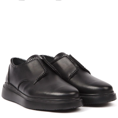 Shop Giuseppe Zanotti Black  Leather Sneaker