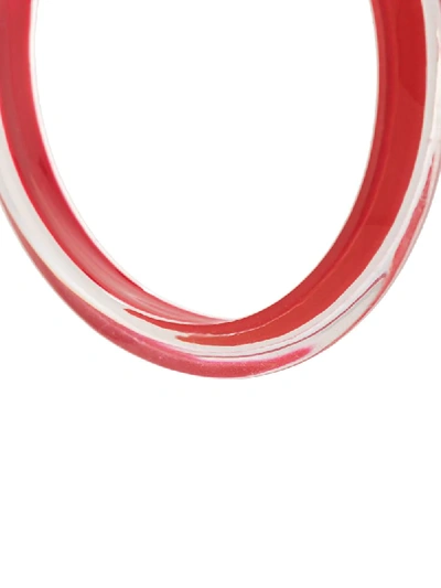 Shop Alison Lou Jelly Hoop Earrings In Red