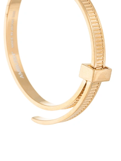 Shop Ambush Cable-tie Hoop Earrings In Gold