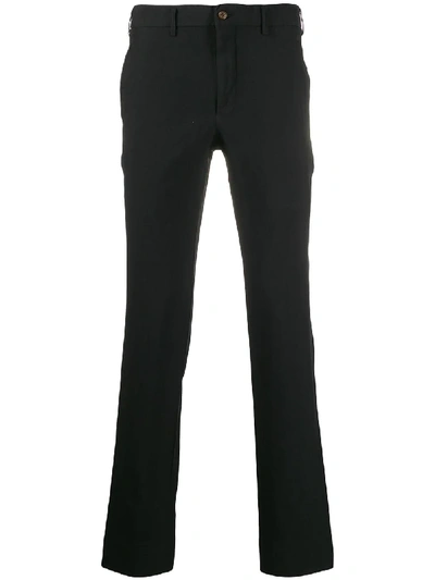 Shop Comme Des Garçons Homme Deux Straight-leg Woven Trousers In Black