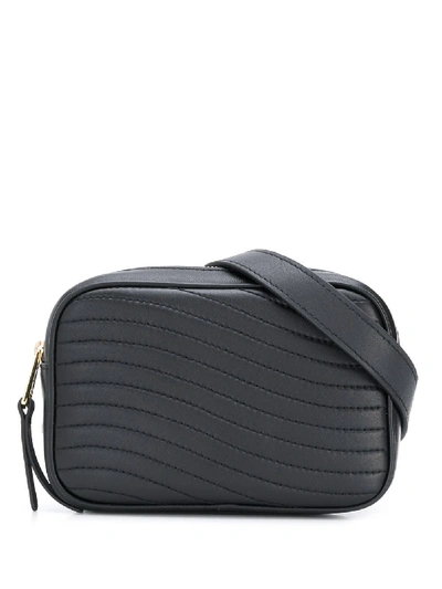 Shop Furla Swing Quilted Belt Bag In Black