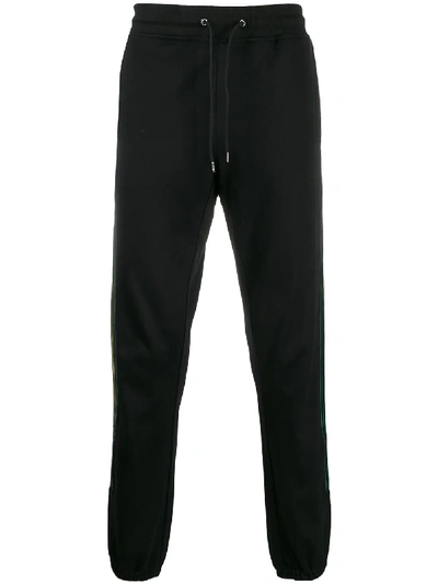 Shop Ps By Paul Smith Contrast Stripe Trackpants In Black
