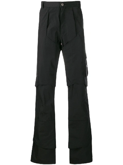 Shop Heliot Emil Workwear Cargo Trousers In Black