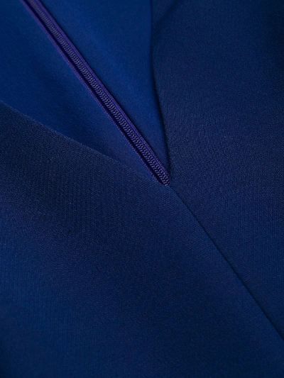 Shop Emilio Pucci Inverted Pleat Dress In Blue