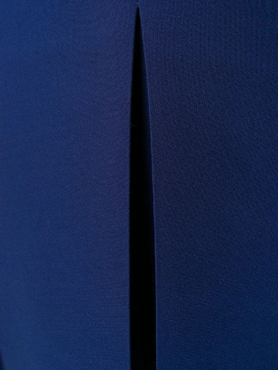 Shop Emilio Pucci Inverted Pleat Dress In Blue