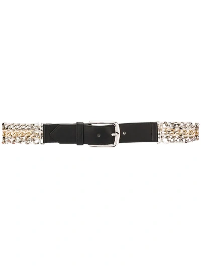 Shop Pinko Complicated Chain Belt In Black