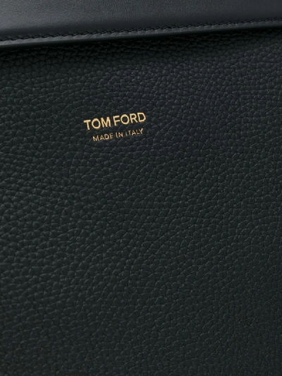 Shop Tom Ford Oversized Zipped Tote Bag In Black