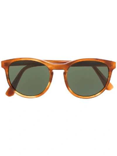 Shop Vuarnet District 1616 Sunglasses In Brown