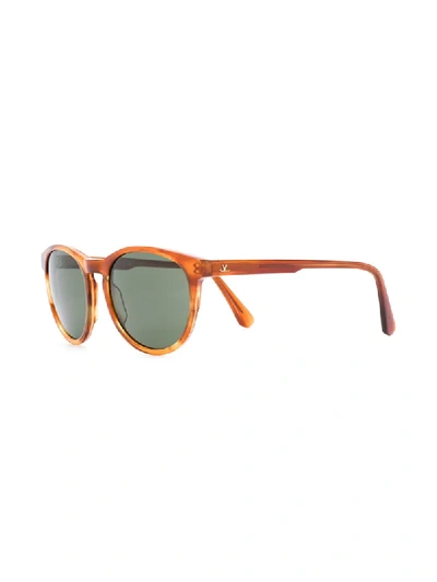 Shop Vuarnet District 1616 Sunglasses In Brown