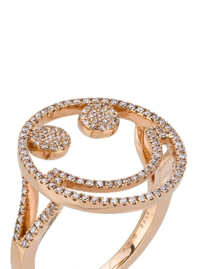 Shop Rosa De La Cruz Diamond Smiley Ring In Gold