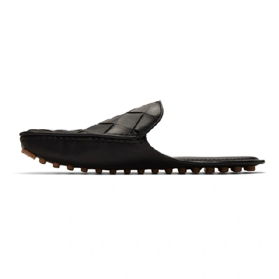 Shop Bottega Veneta Black Intrecciato Loafers In 1000black