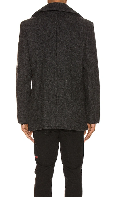 Schott Slim Fit Peacoat In Dark Ox