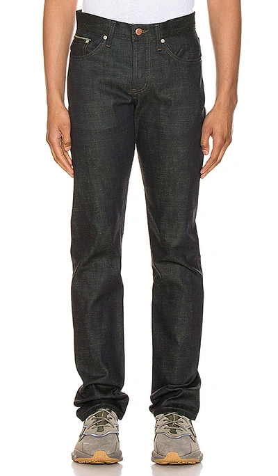 Shop Naked And Famous Weird Guy Jeans In Cell Perfect Selvedge
