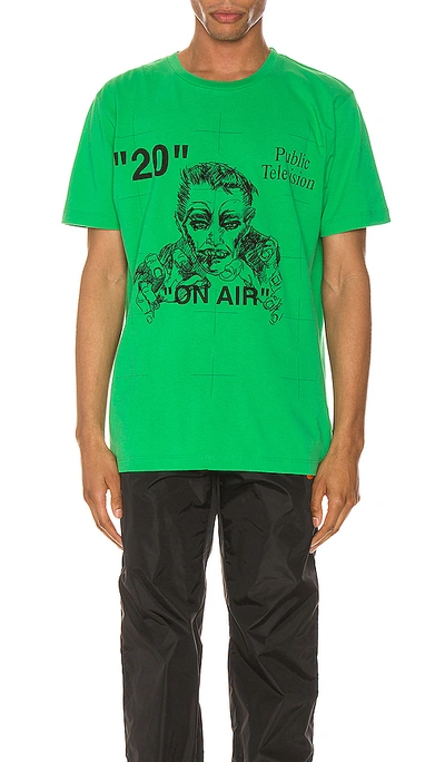 Shop Off-white Mirko Artist Tee In Green & Black