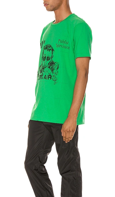 Shop Off-white Mirko Artist Tee In Green & Black