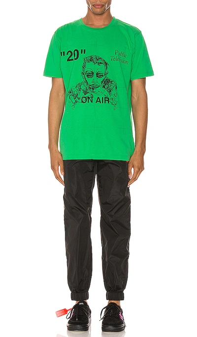 Shop Off-white Mirko Artist Tee In Green & Black