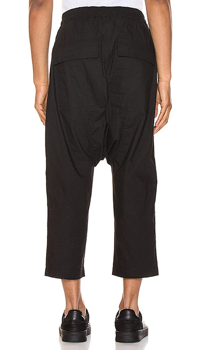 Shop Rick Owens Drkshdw Drawstring Cropped Pants In Black