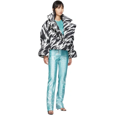 Shop Saks Potts Ssense Exclusive Blue Lissay Trousers In Shimmer Aqua